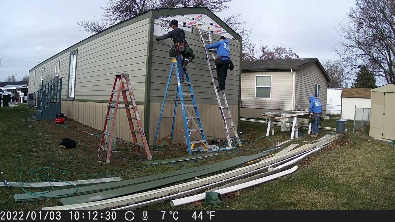 How to redo a mobile home's siding (and redo skirting)