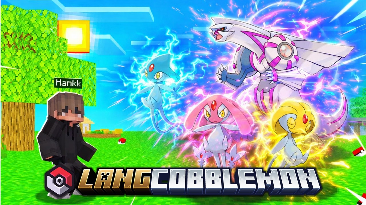 MINECRAFT LÀNG COBBLEMON TẬP 11 | HankkDayy thu phục bộ 3 UXIE, MESPRIT, AZELF và triệu hồi PAKIA!!!