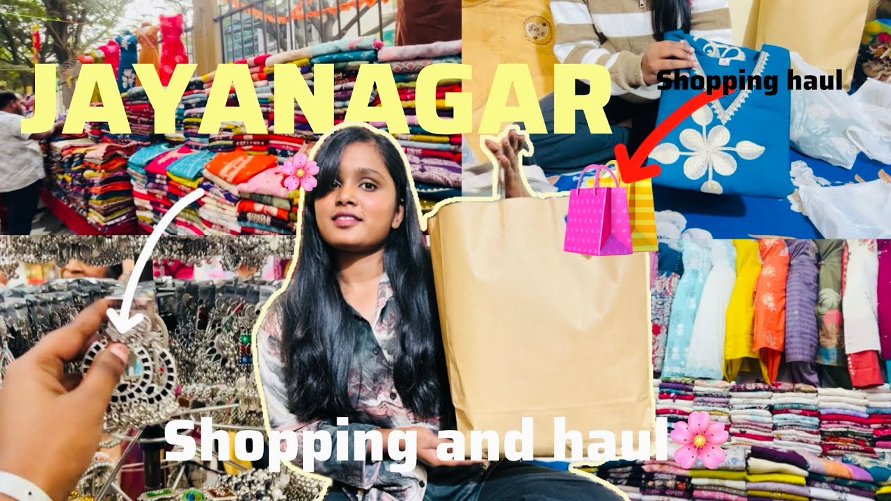 JAYANAGAR Shopping vlog 🛍️✨ #shoppinghaul #sushmithagowdaa 