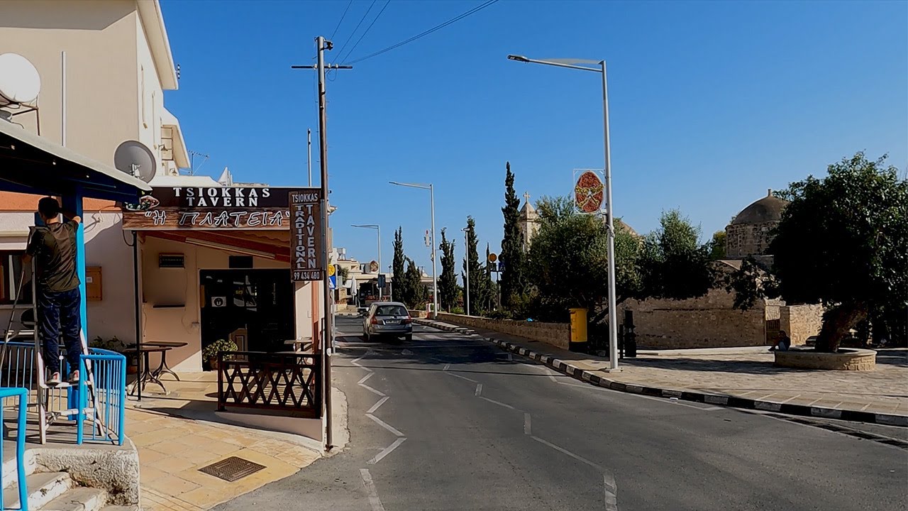 Emba to Tremithousa in 4K. Paphos, Cyprus May 2021