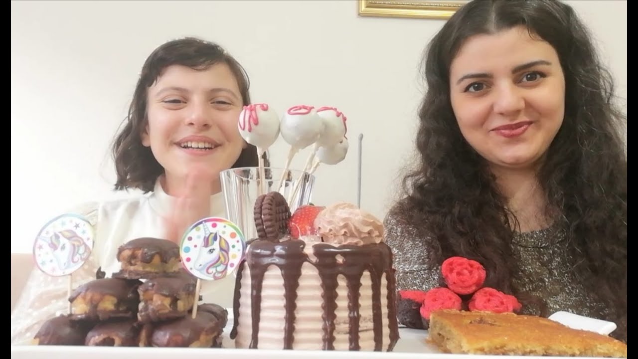 500 ABONE ÖZEL KUTLAMA |  TATLI MUKBANG |  Pasta, Ekler, Kadayıf, Toffie