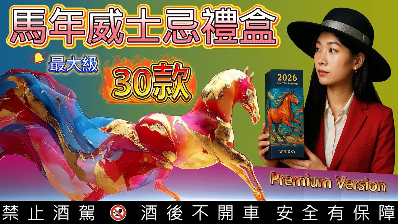 2026馬年春節威士忌禮盒-最大級30款威士忌禮盒 |30 Whisky Gift Sets for the Year of the Horse 2026.