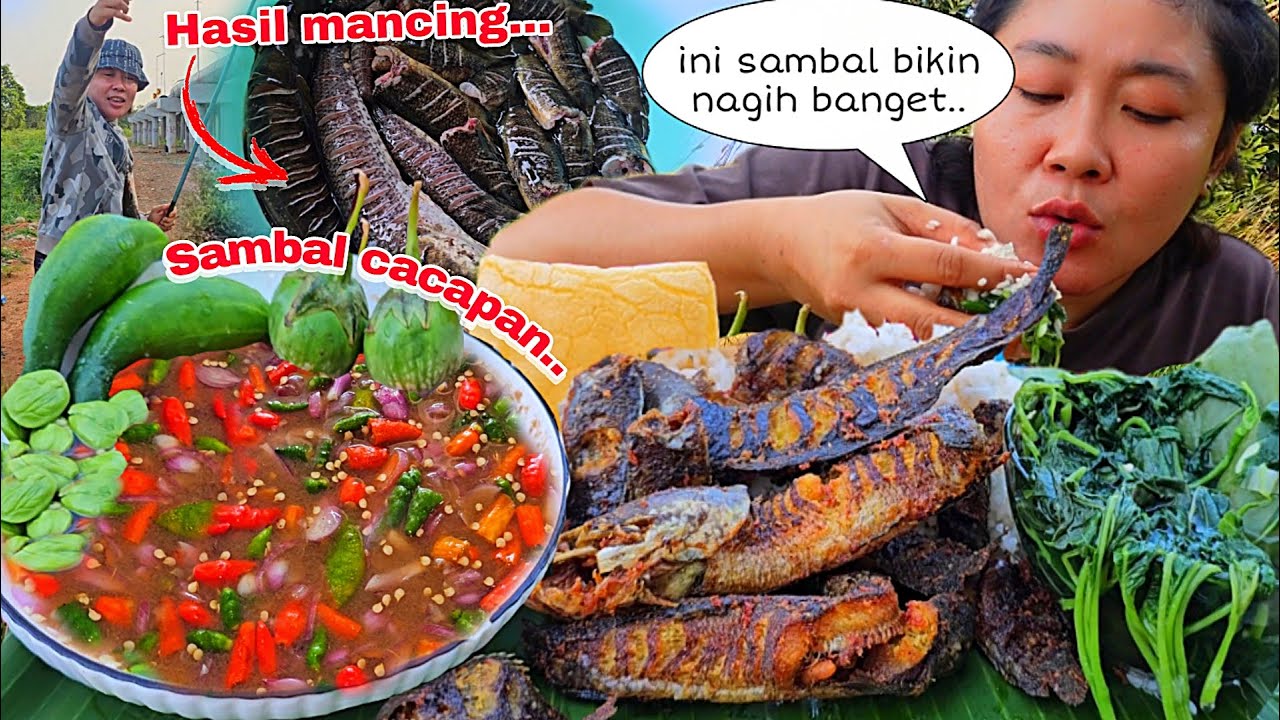 KESERUAN MANCING IKAN, HASILNYA DIGORENG BIKIN SAMBAL CACAPAN KHAS BANJAR🤤