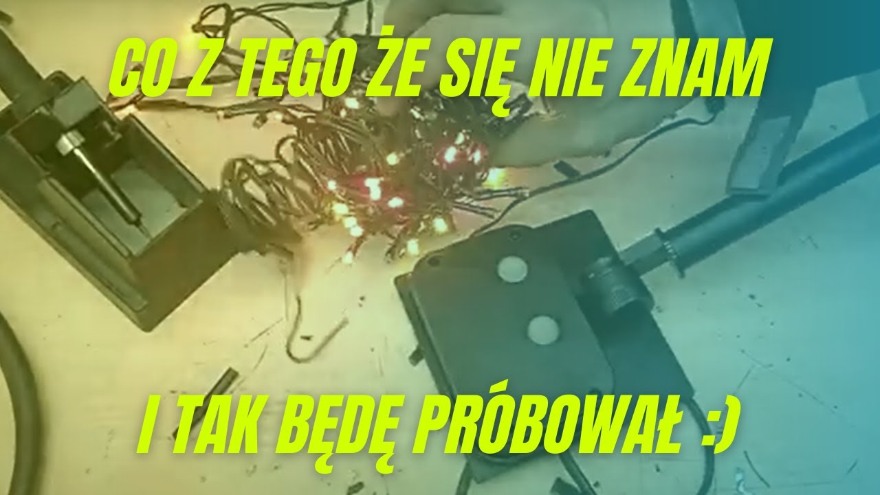 Nie znam się i co z tego, kiedy mam ochotę zrobić :) Lampki choinkowe.