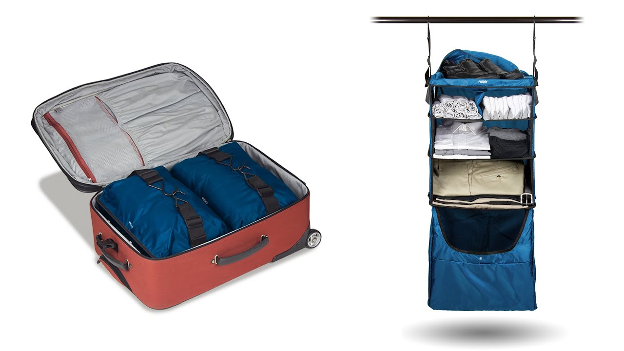 Riser Collapsible Shelves Luggage Insert - BLUE
