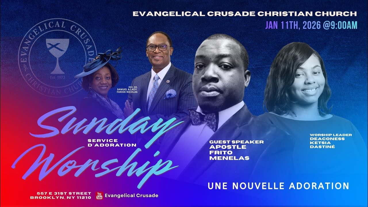 Evangelical Crusade | Sunday Service | Pastor Frito Menelas | 1-11-26 |