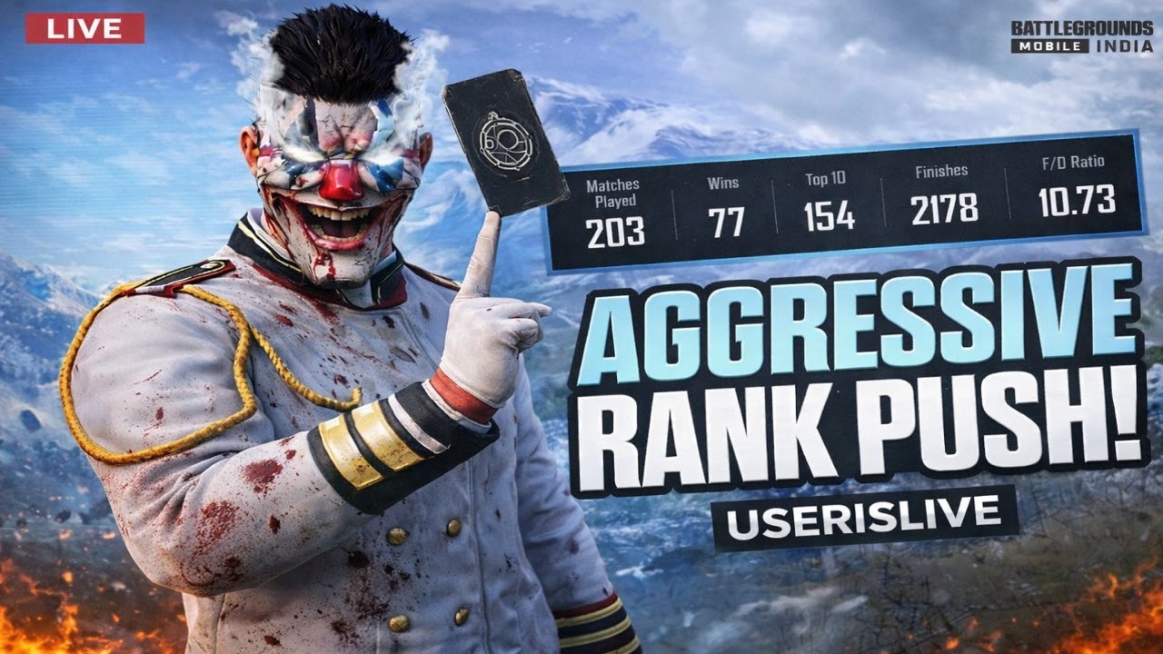 Full Aggression Mode On! BGMI Rank Push Live #bgmilive #bgmi #pubg #viral #shorts #shortsfeed