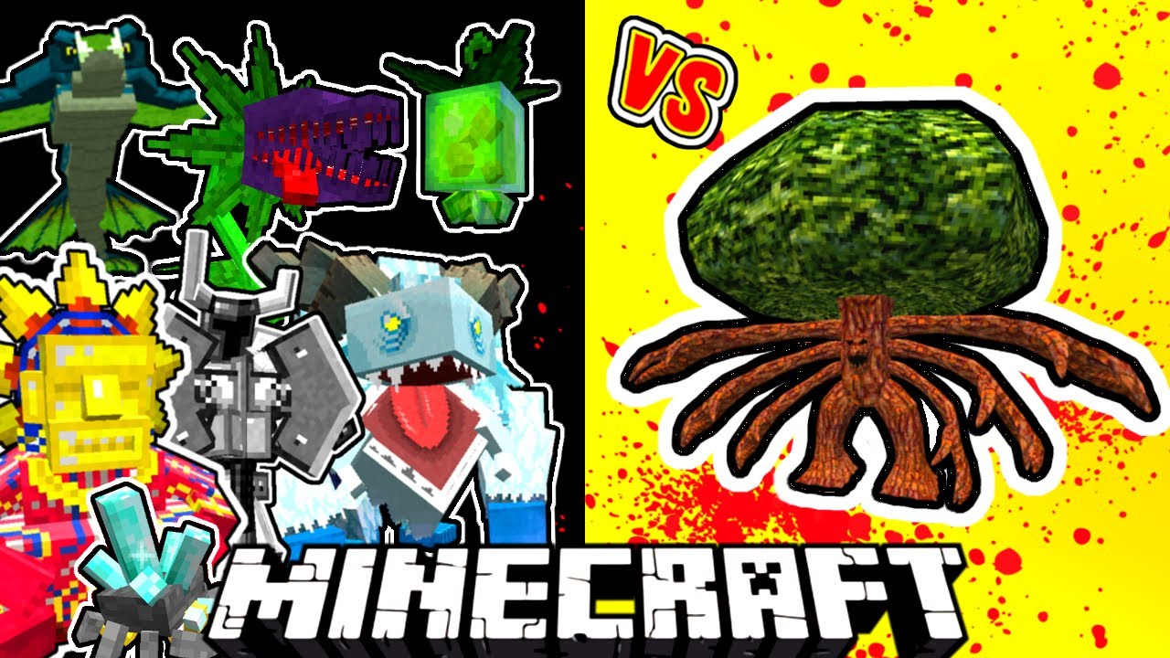 Treant Vs. Mowzie's Mobs in Minecraft