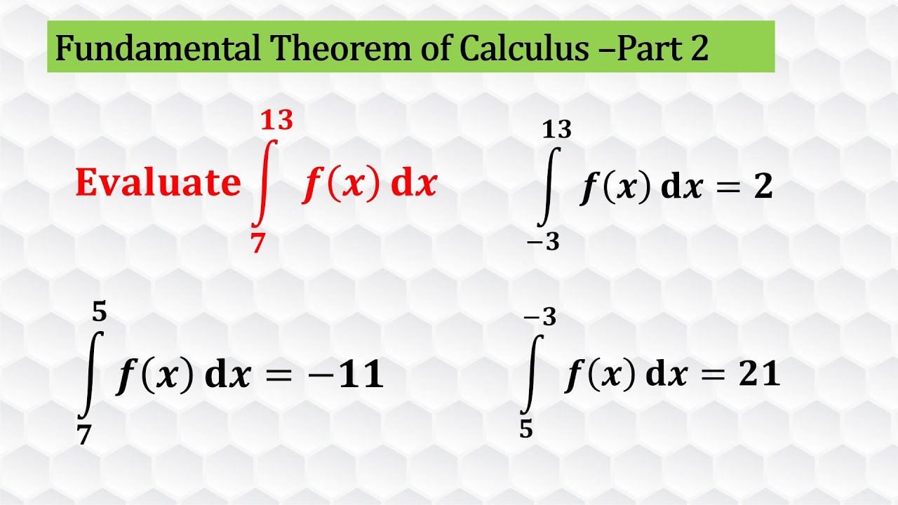 Fundamental Theorem of Calculus Part 2