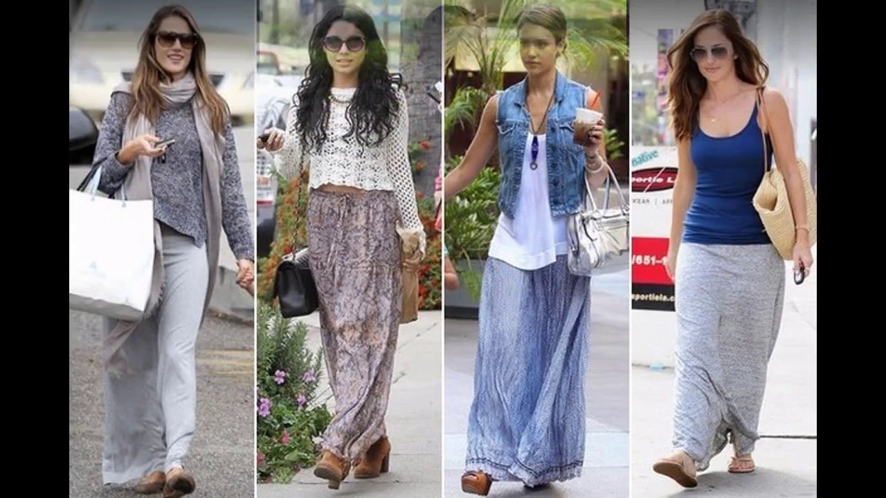 Las ideas de la Outfits con faldas largas