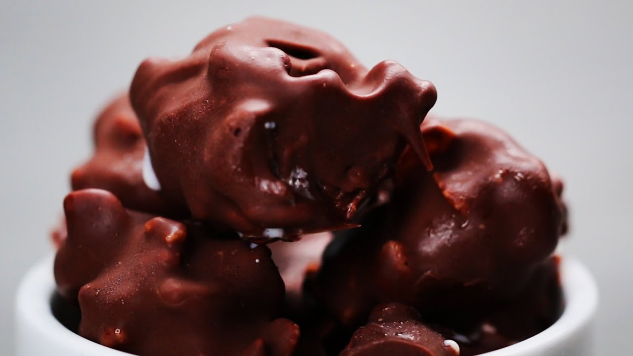 Chocolate-Covered Ice Cream Bites