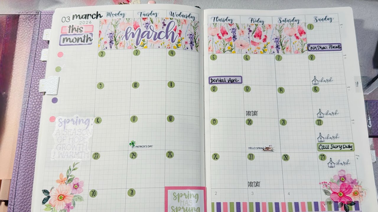 March Plan with me & happy mail unboxing! 