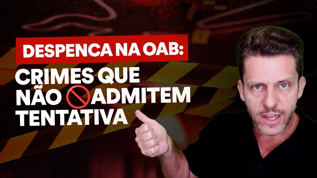 Como decorar de vez os crimes que não admitem tentativa de um jeito muito fácil