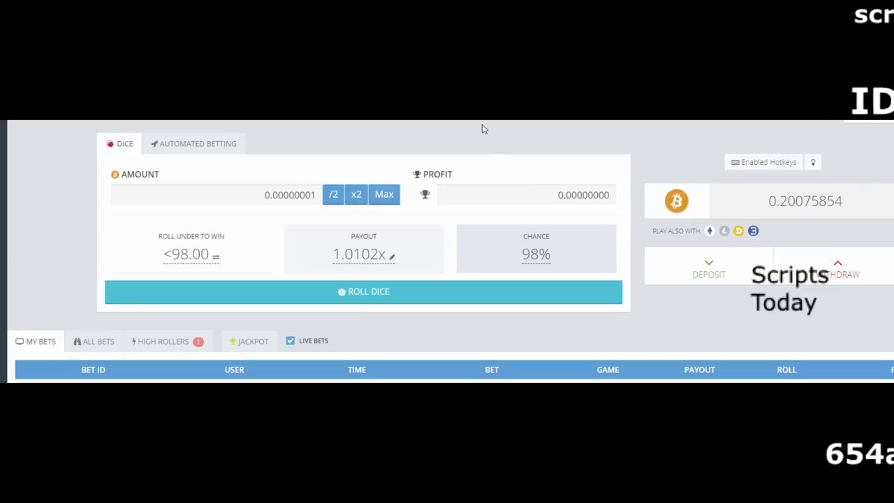 Bitsler Script BOT 12 of November 2017 working WITHDRAW PROOF