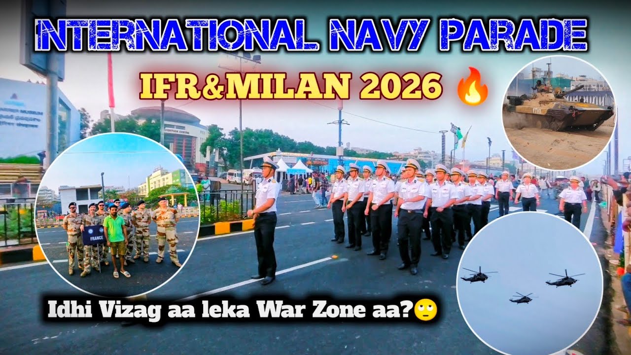 Vizag lo World Biggest Navy Show 😱 | IFR Milan 2026 Full Show #ifr2026 #vizag #milan #indiannavy 