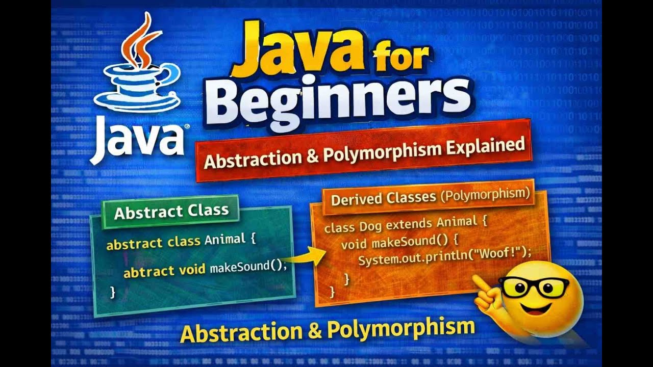 #15. Java for Beginners | Abstraction & Polymorphism Explained with Examples