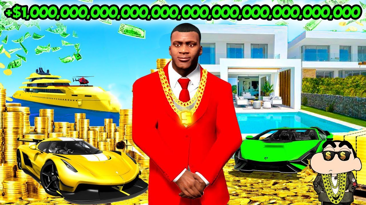 Franklin & Shinchan Do Hard Work To Become RICHEST Person In GTA5 || SumitOP
