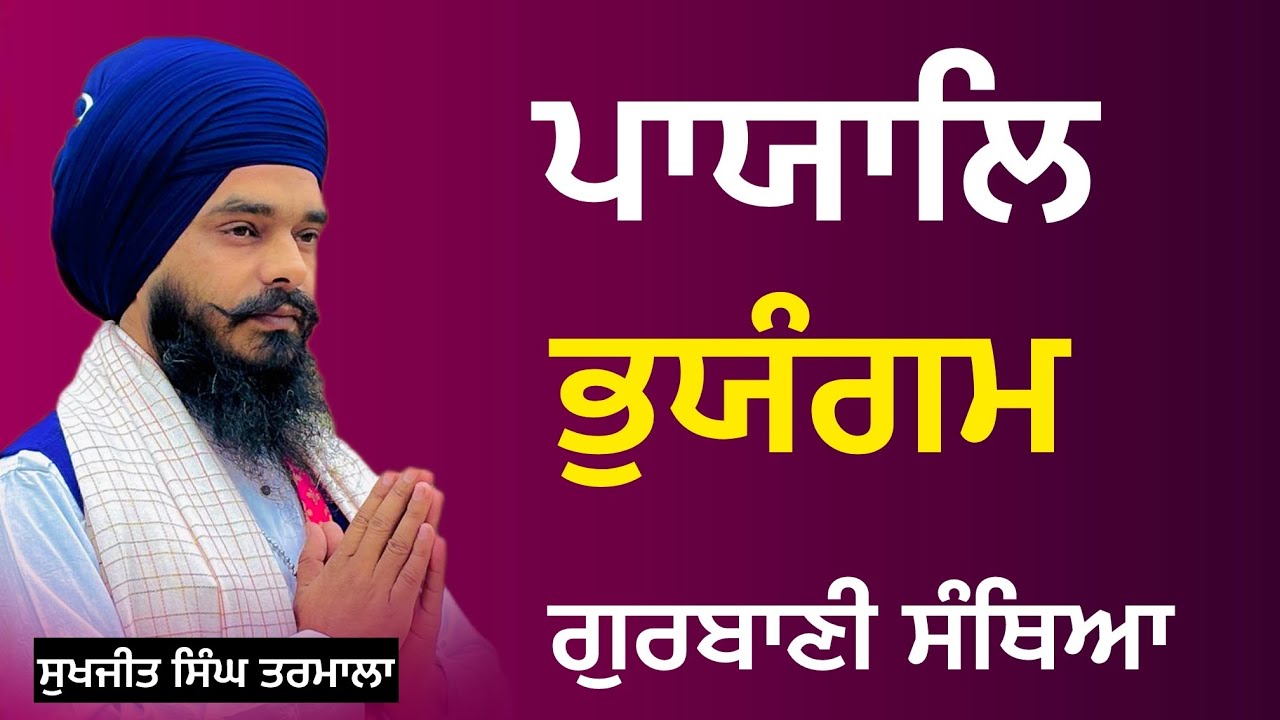 ਪਾਯਾਲਿ ਭੁਯੰਗਮ ਪਰੀਖੑਤੁ - ਗੁਰਬਾਣੀ ਦੇ ਮਹਿੰਗੇ ਸਬਦਾ ਦੀ ਸੰਥਿਆ - ਘਰ ਬੈਠੇ ਸਿੱਖੋ- ਸੁਖਜੀਤ ਸਿੰਘ ਤਰਮਾਲਾ 