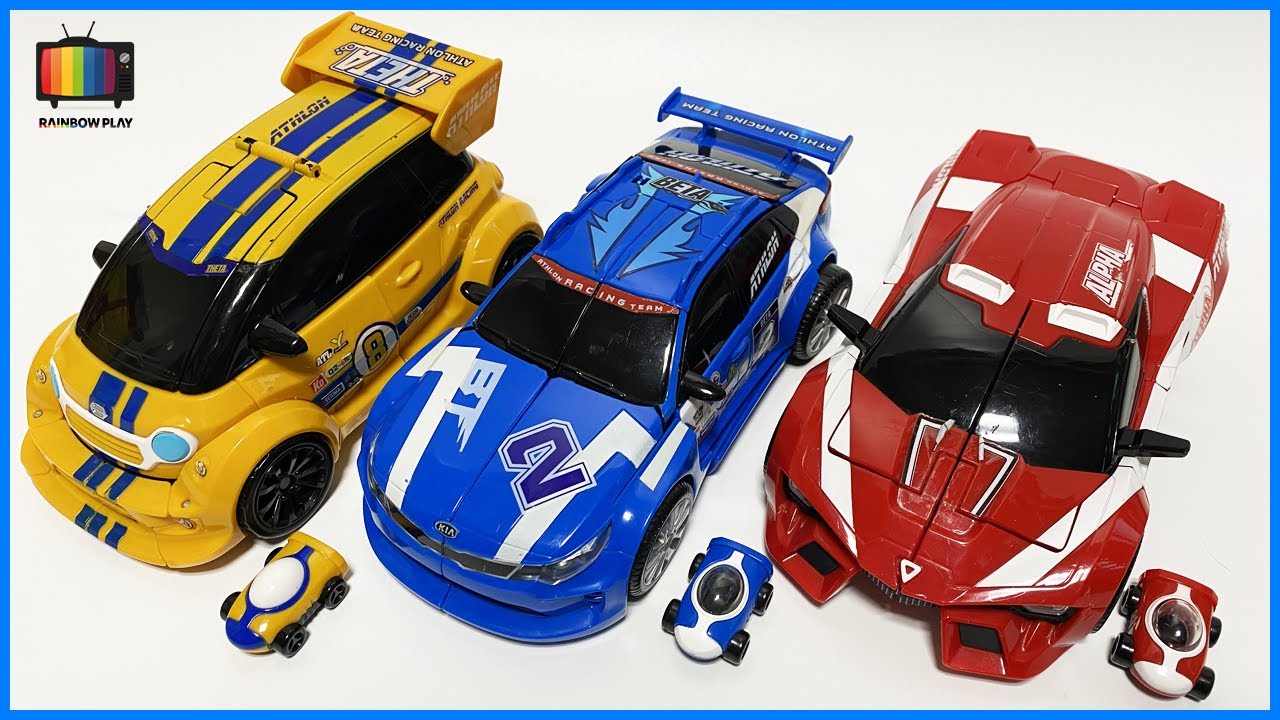또봇 애슬론 알파 베타 세타 로봇 자동차 변신 Tobot Athlon Alpha Beta Theta Robot Car Transformation