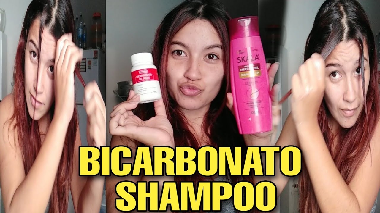 DESBOTANDO O CABELO VERMELHO COM SHAMPOO E BICARBONATO / FUNCIONA MESMO ? 🤨 SIM OU NÃO / QUE LOUCA🤣