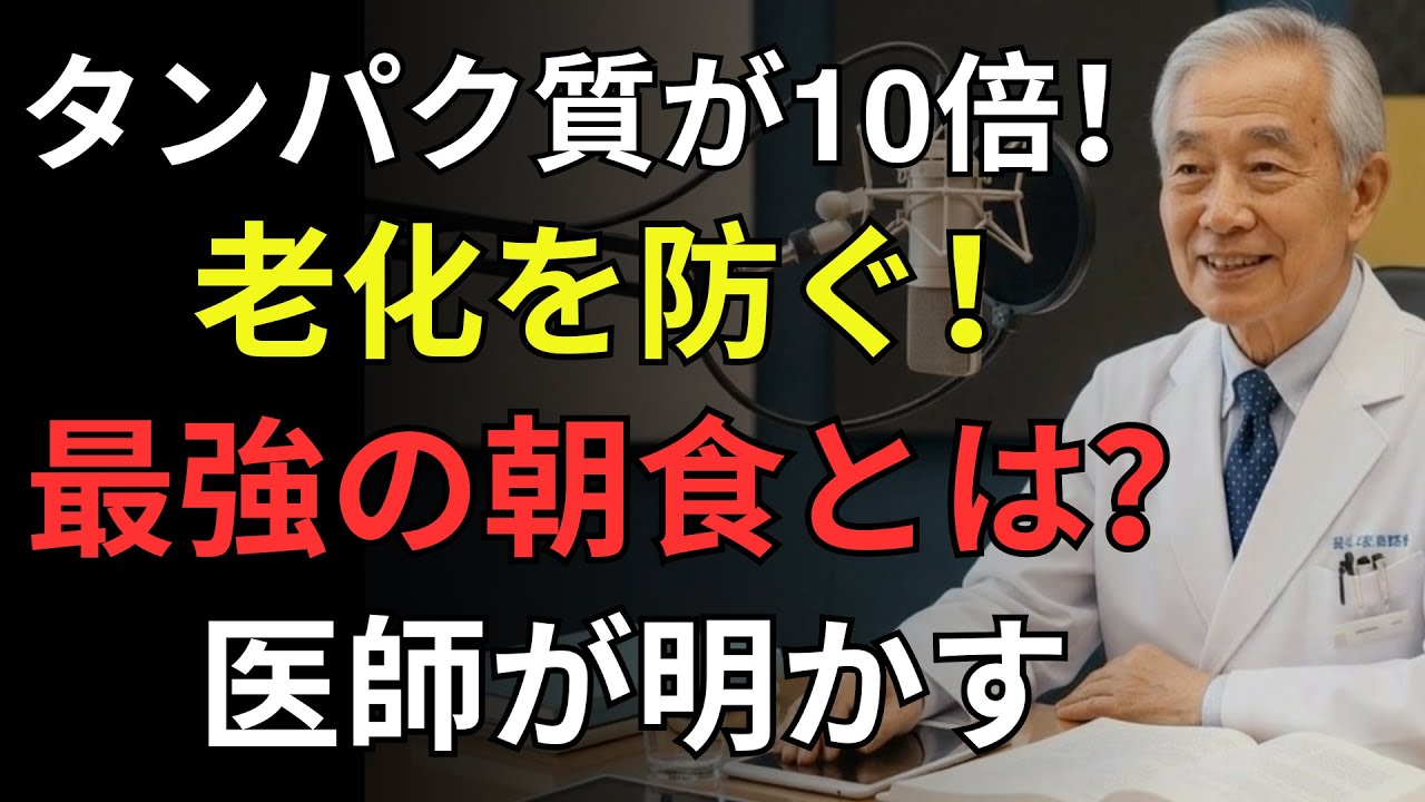 【医者メモ】タンパク質が10倍！老化を防ぐ最強の朝食を医師が明かす｜50代60代必見 | 医師が解説