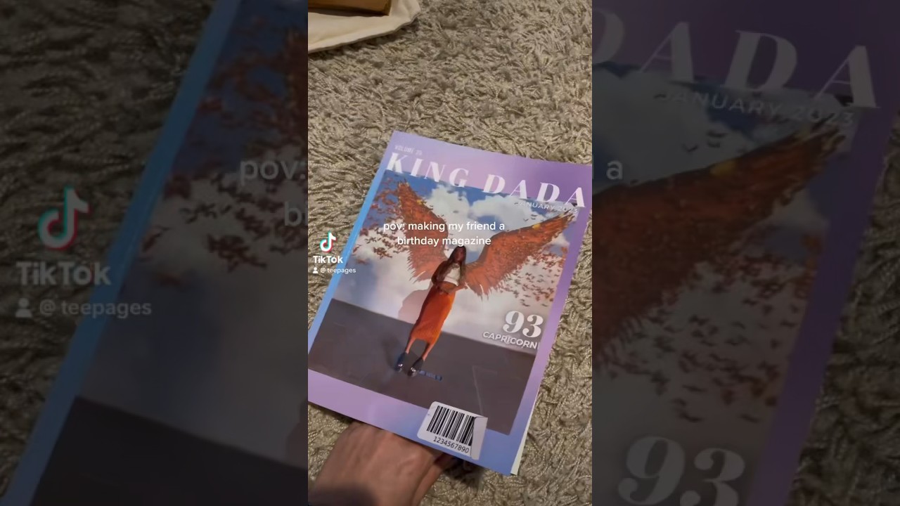 making a magazine for my friends birthday #magazine #magazineformyfeiend #artwork #birthdaygift