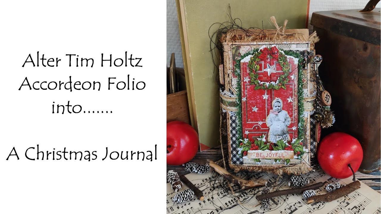 ***ПРЕВРАЩАЕМ ФОЛИО ТИМА ХОЛЬЦА В РОЖДЕСТВЕНСКИЙ ЖУРНАЛ*** #timholtz #christmascrafts #christmasj...