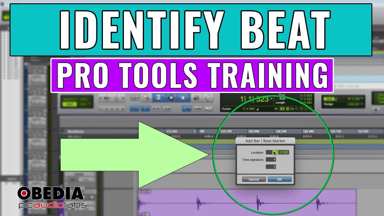 Identify Beat in Pro Tools -- OBEDIA.com Pro Tools Training