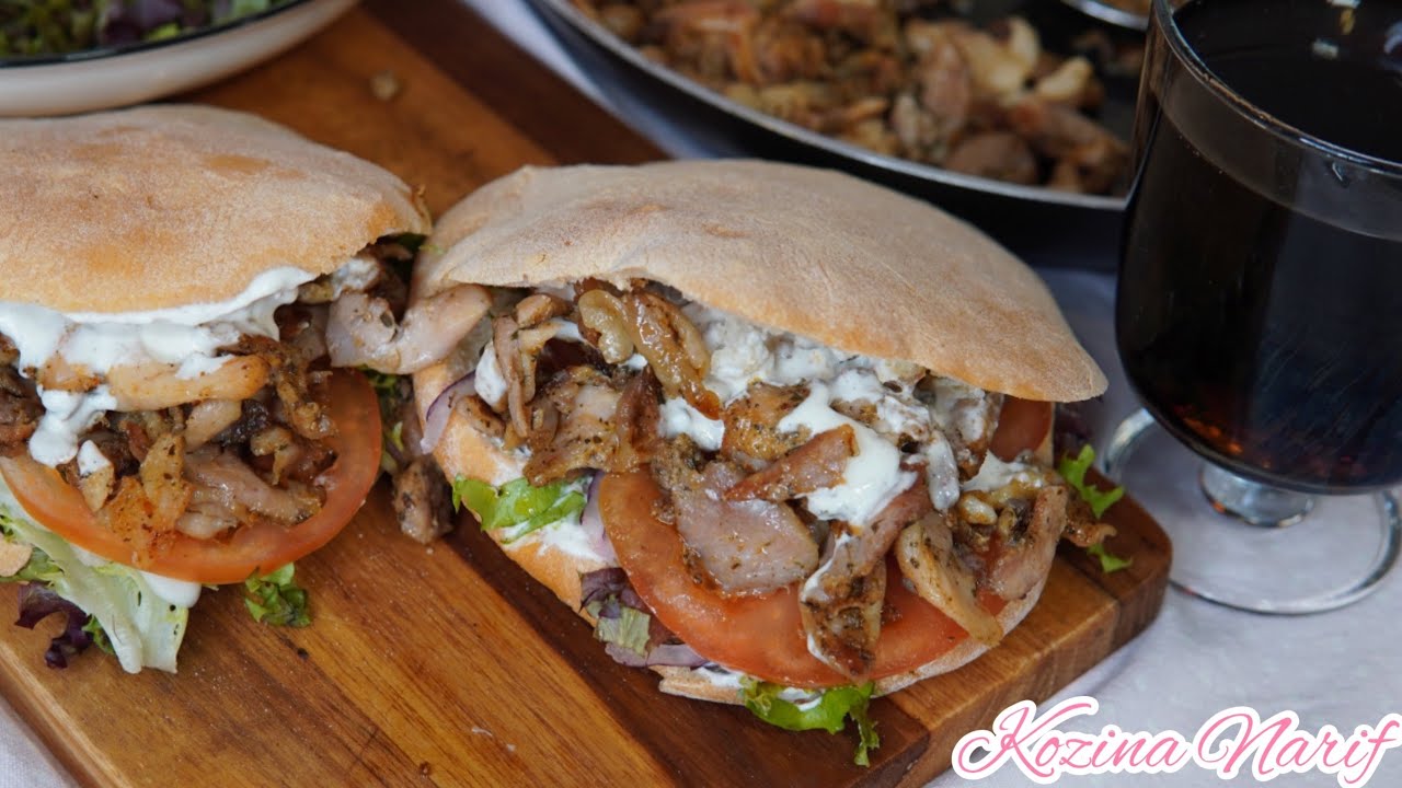 Homemade Döner Kebab 🥙/ دونر كباب (شورما تركية) بالمنزل بتتبلية رهيبة يا سلام🤤/ Hausgemachte Döner