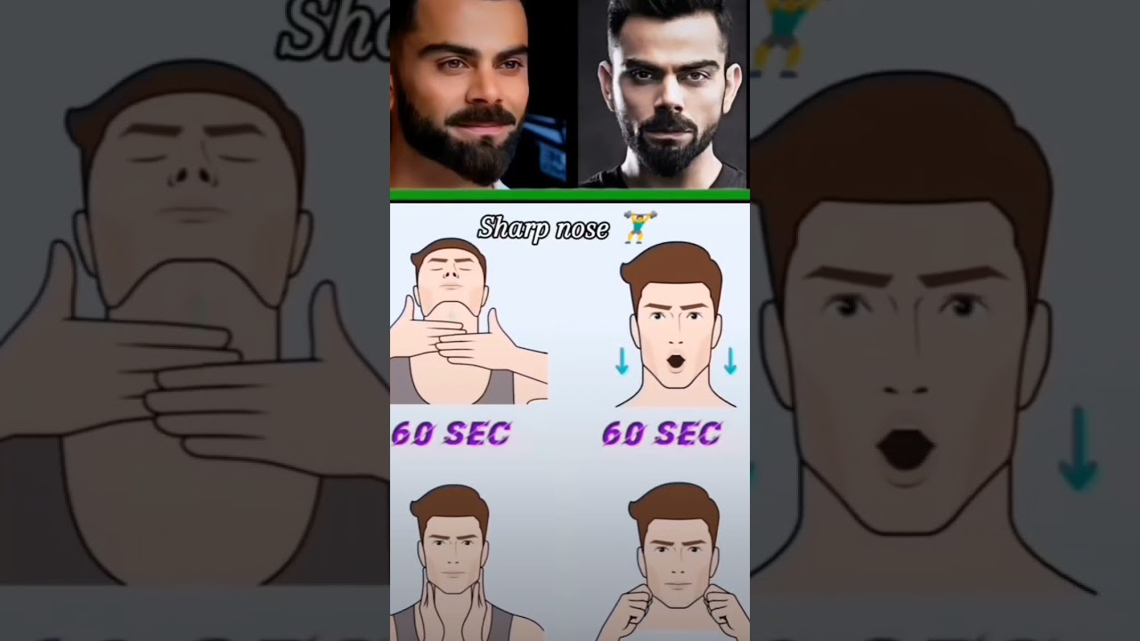 Sharp jawline exercise at home #sharpjawline #shorts #viralvideo #ytshorts #trending #viratkohli