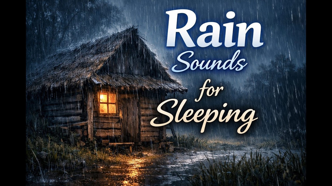 Deep Sleep Rain Sounds for Relaxation, Comfort | rain sounds, thunderstorm ambience,