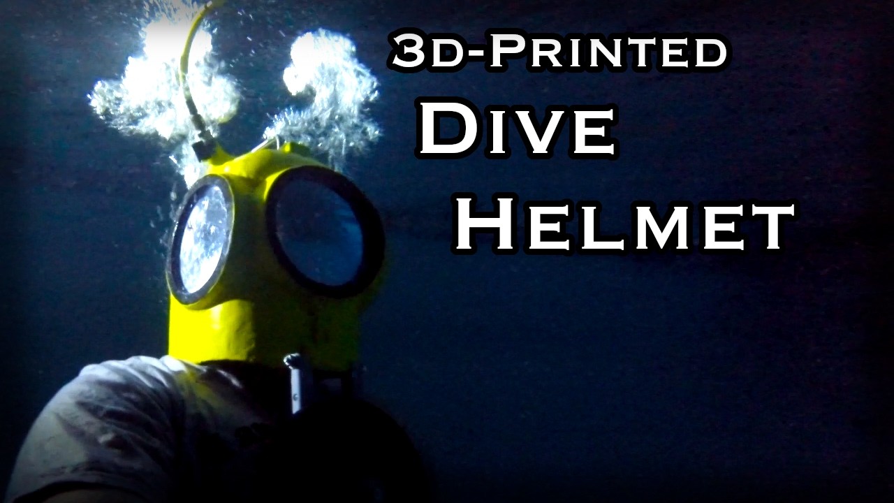 Making a 3d-printed Underwater Dive Helmet With A Floating Air Supply