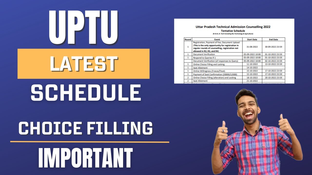 UPTU CUET UG Counseling Schedule 2022 | Spot Round | Counselling Process 2022 | AKTU Counseling