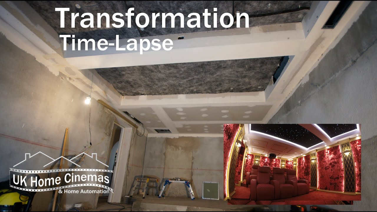 Time-Lapse From Concrete Box To Art Deco Movie Room