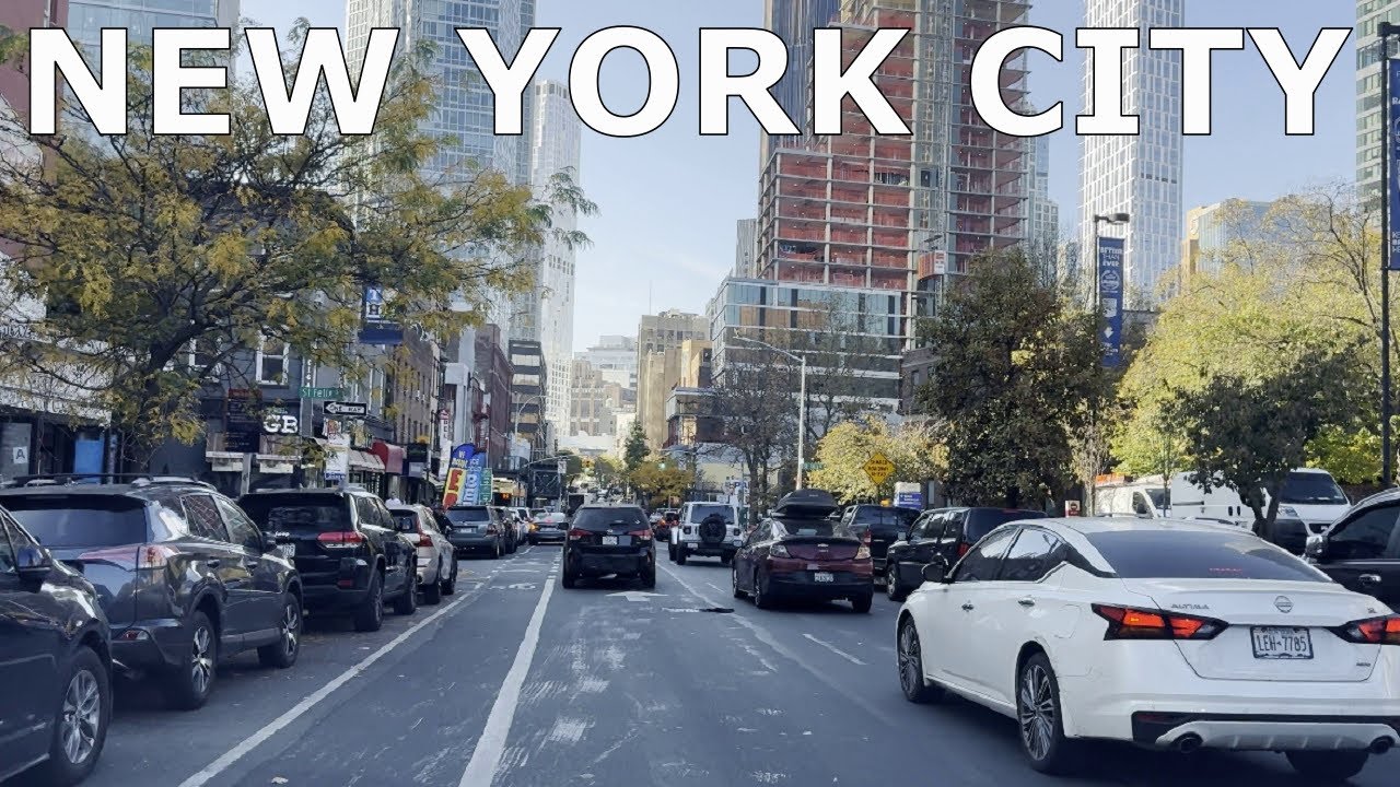 New York City | Driving in Lafayette Ave & Dekalb Ave, Brooklyn, NYC