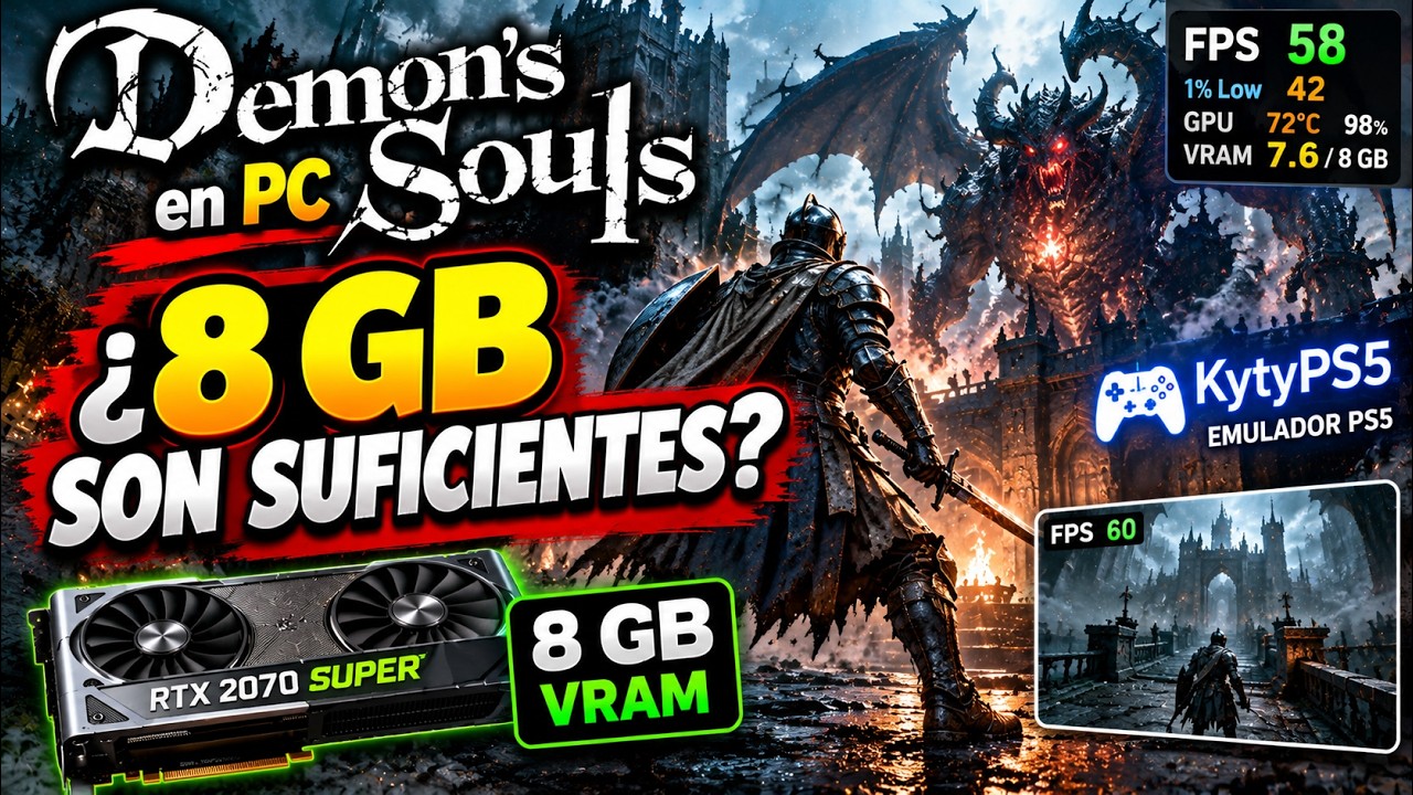 DEMON'S SOULS REMAKE on PC: DOES IT WORK with ONLY 8 GB of VRAM? WE TEST IT!