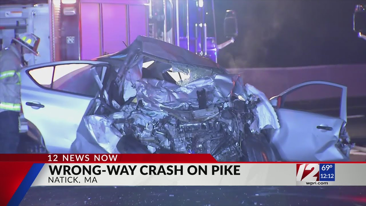 Investigation underway after wrong-way driver crashes into ambulance on Mass. Pike