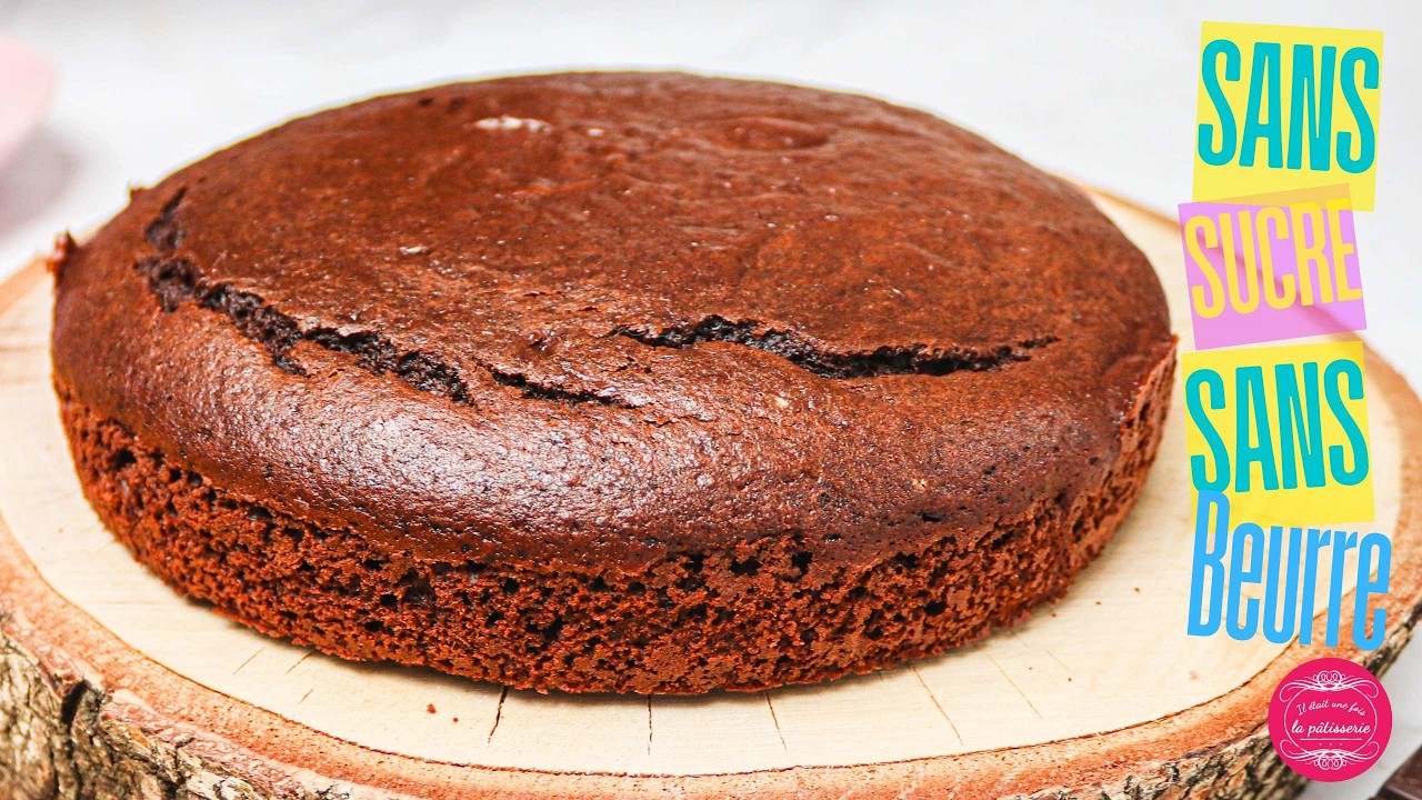 G&acirc;teau au chocolat sans beurre, sans sucre, 100% healthy !