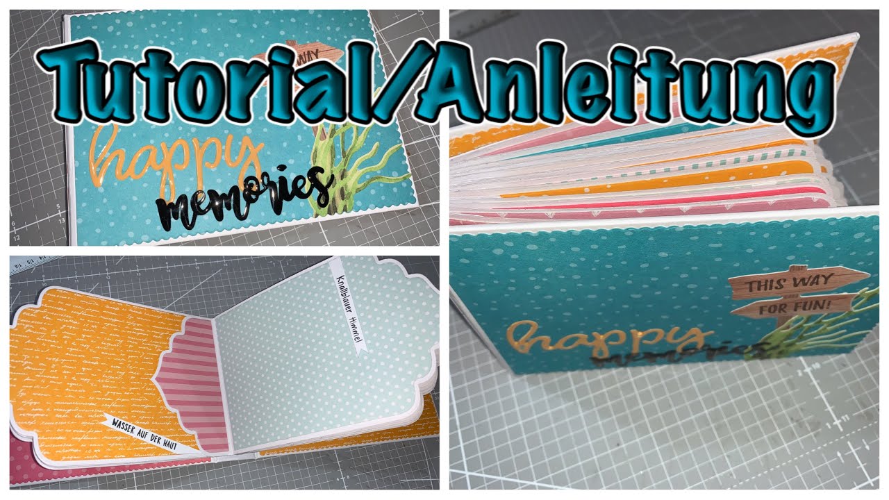 Mini Album mit Actio Stanzen (deutsch) basteln mit Papier DIY