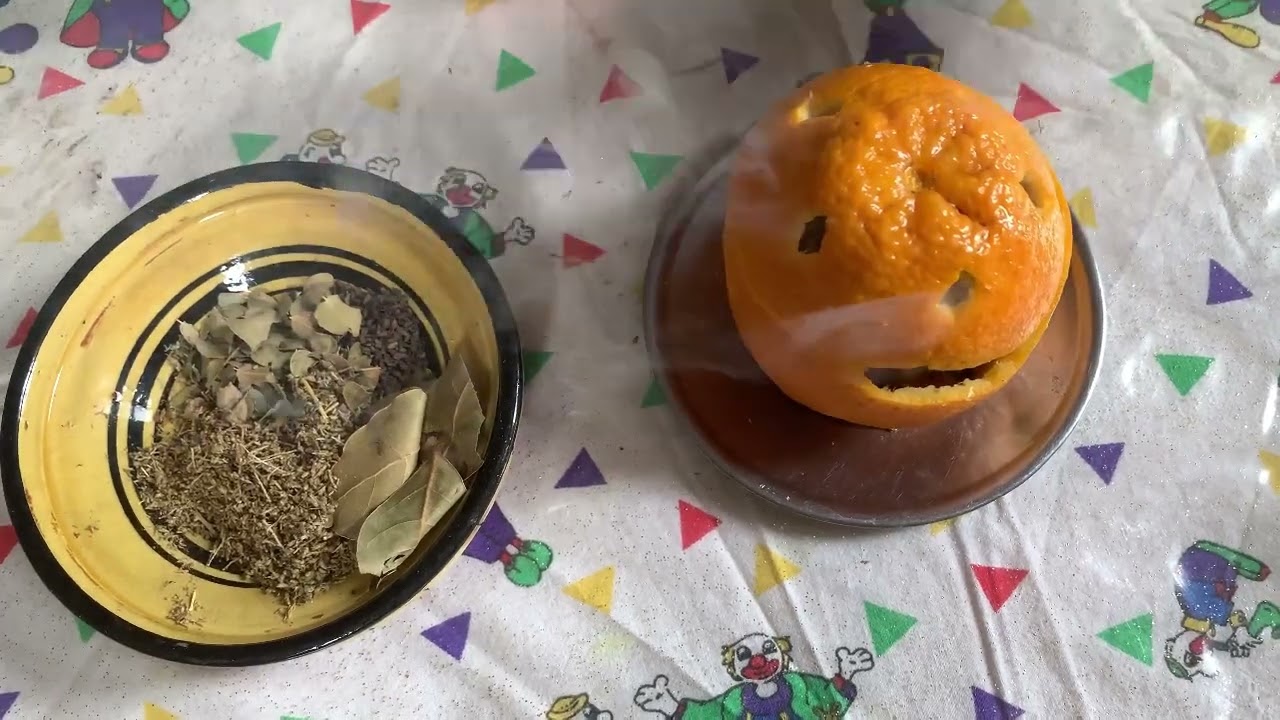 عطر منزلي😍🍊 افضل بخور لإزالة رائحة المرض و طرد الفيروسات من البيت💕💯
