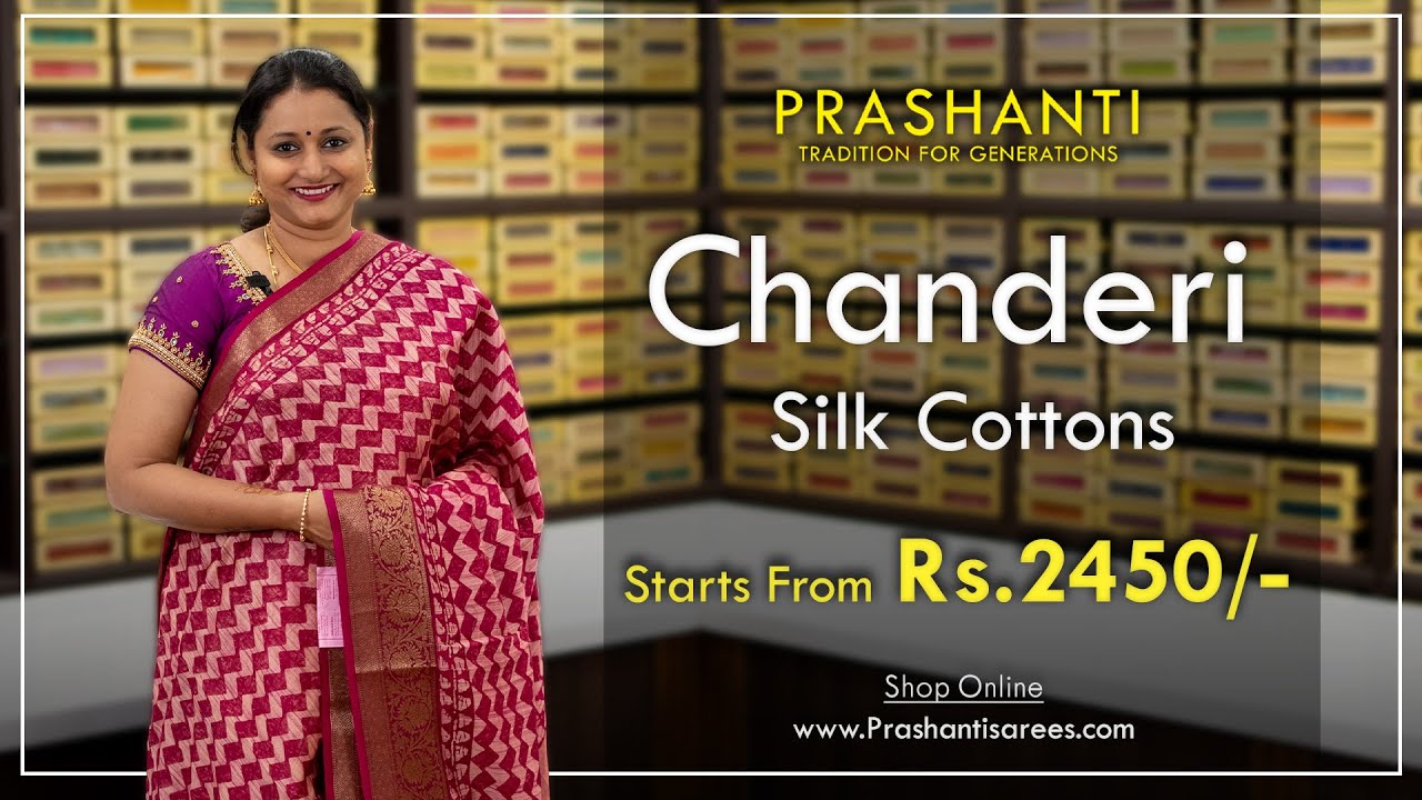 Chanderi Silk Cotton Sarees | Prashanti | 15 Feb 2024