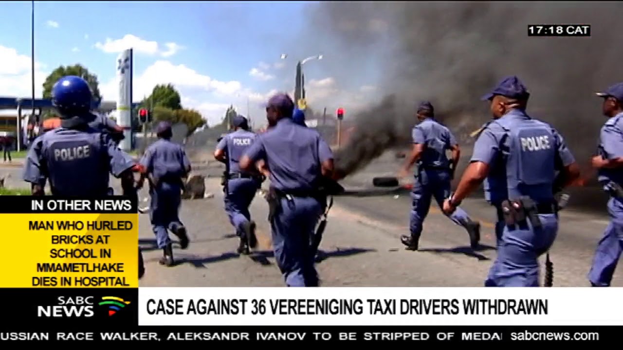Case against Vereeniging 36 taxi drivers withdrawn