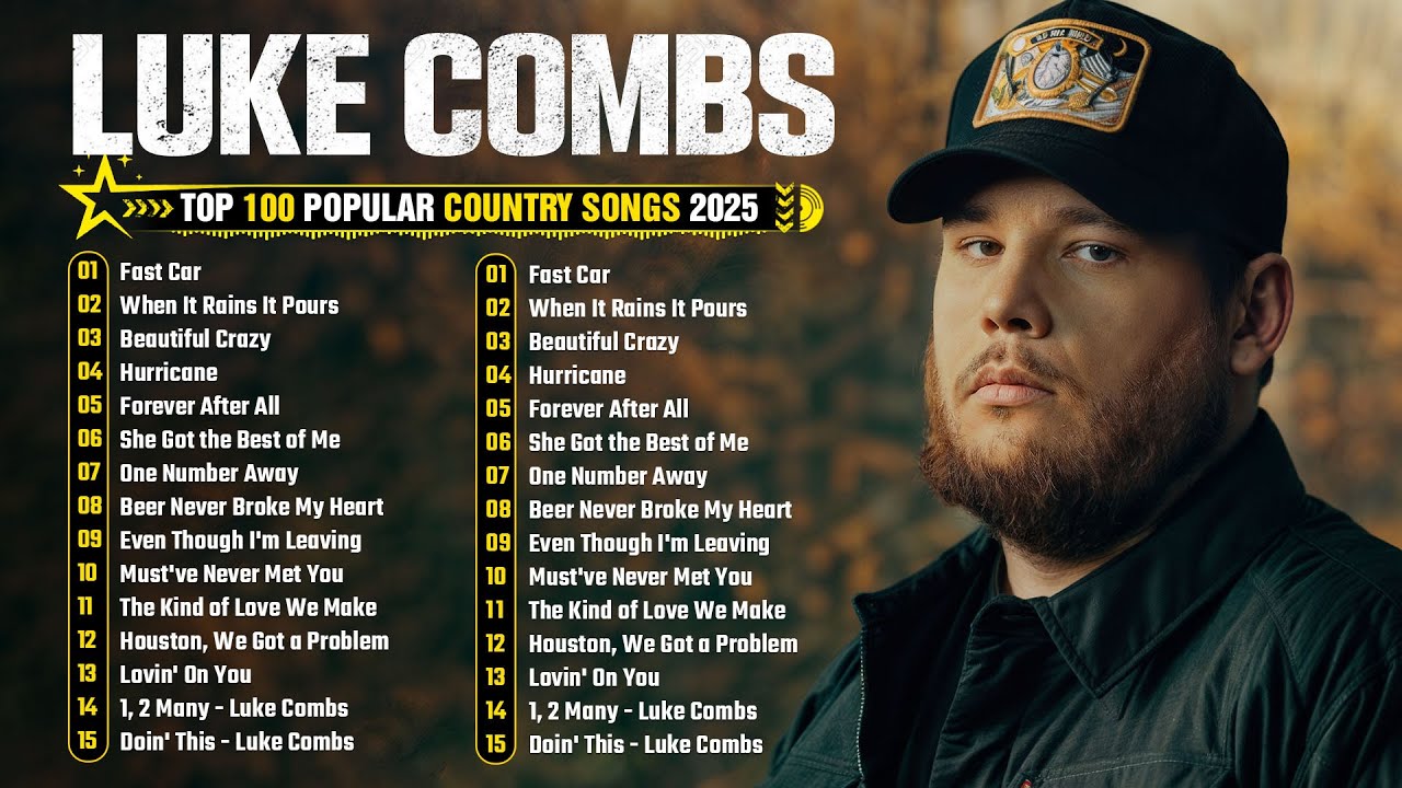 Luke Combs Music Hits Full Album – Best Country Songs Playlist 2025