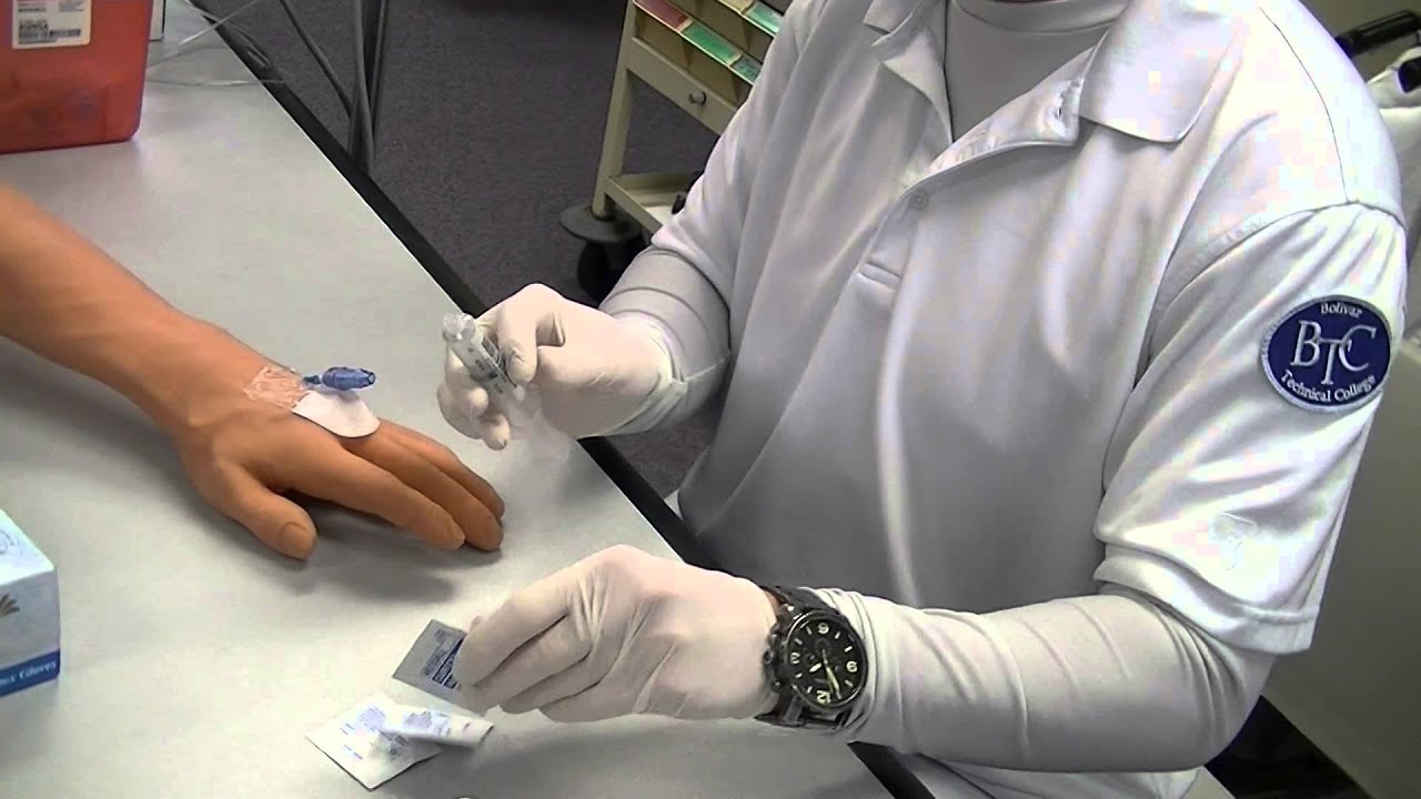 IV Push Saline Lock