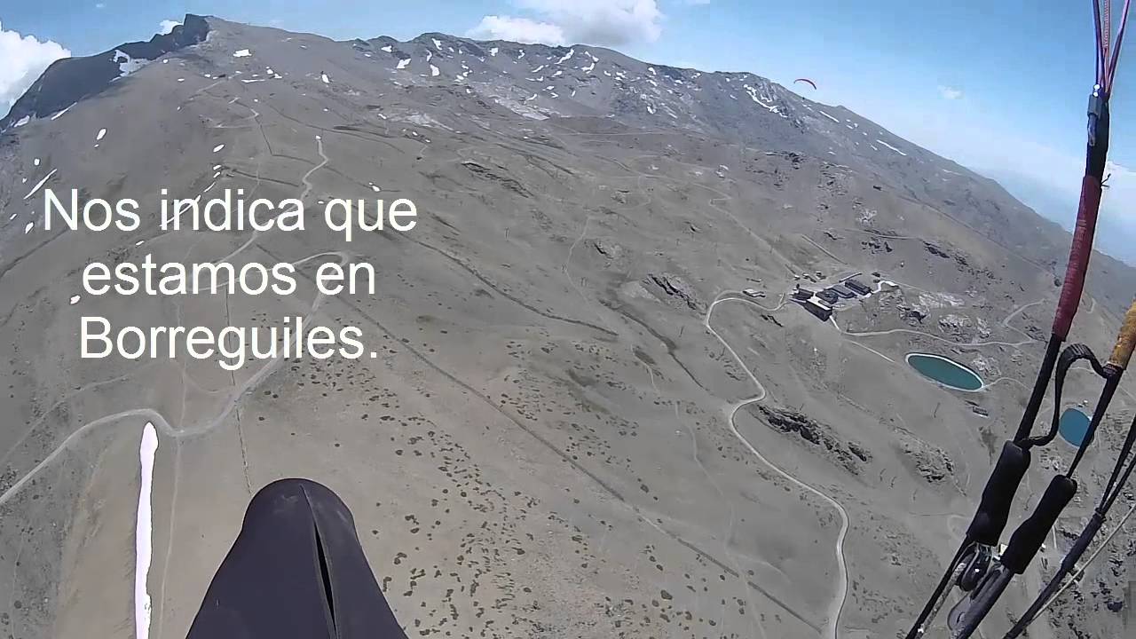 Parapente Algodonales, cruzando el Veleta con 4040m desde Cenes.