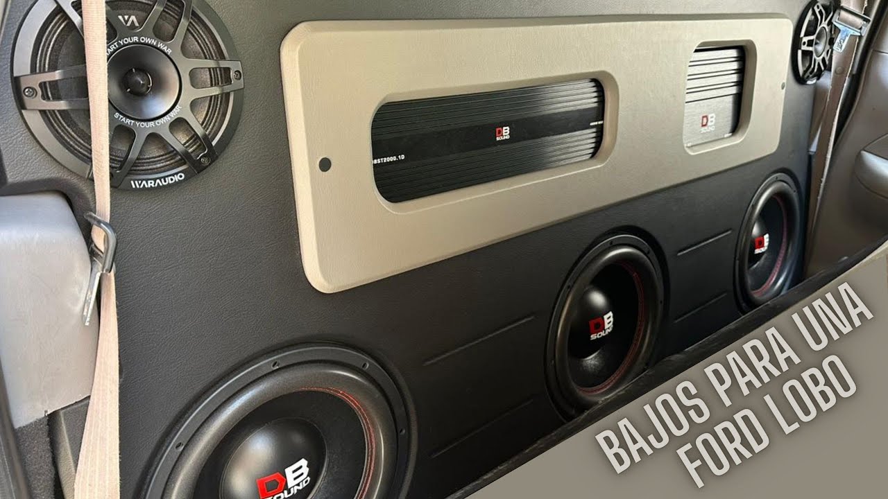 3 bajos de 12 pulgadas para una Ford lobo