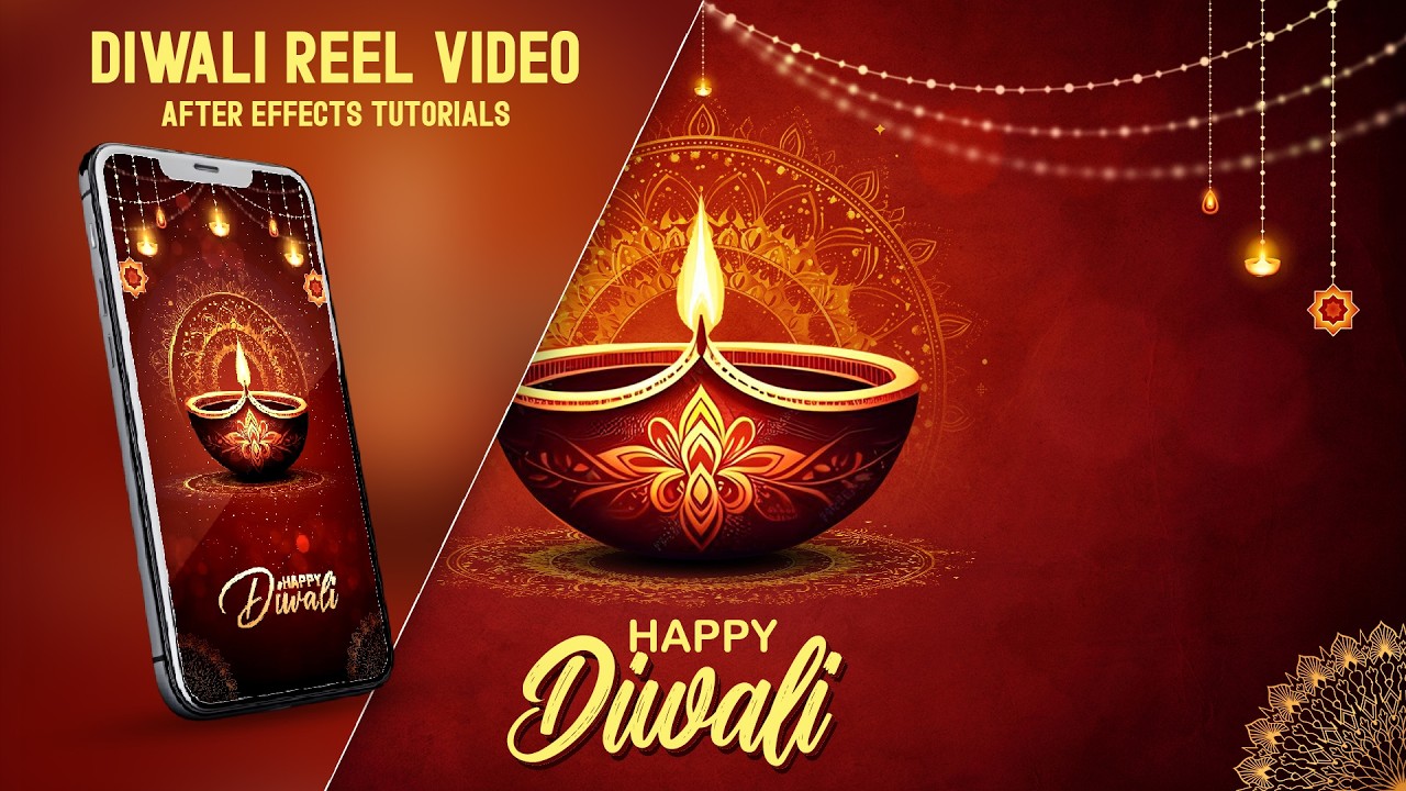 Happy Diwali Reels video in after effects | diwali motion graphics | after effect tutorial
