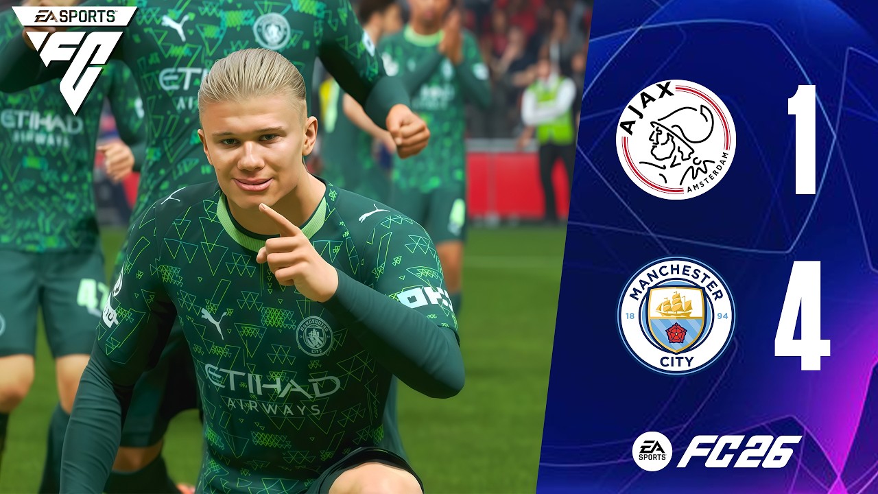 AJAX vs MANCHESTER CITY (Goals) | Super League FC 26 - Matchday #8