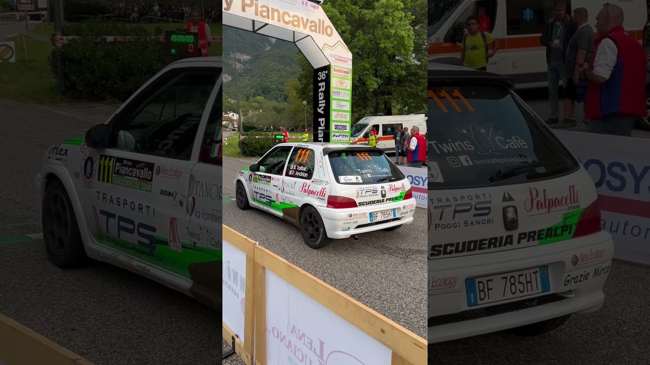 Start Peugeot 106 Rallye N2 Rally Piancavallo