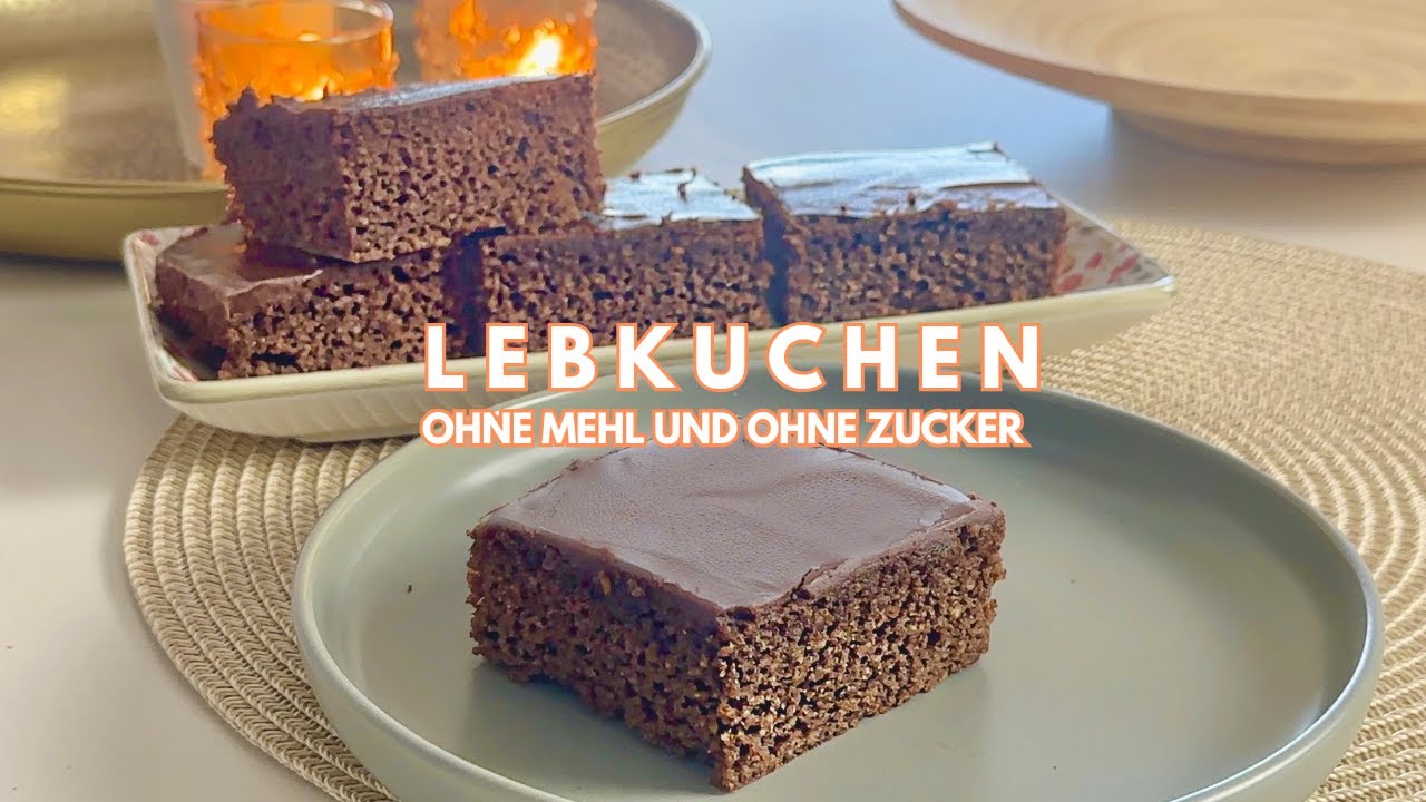 Lebkuchen Rezept ohne Mehl & ohne Zucker (glutenfrei, keto & low carb)